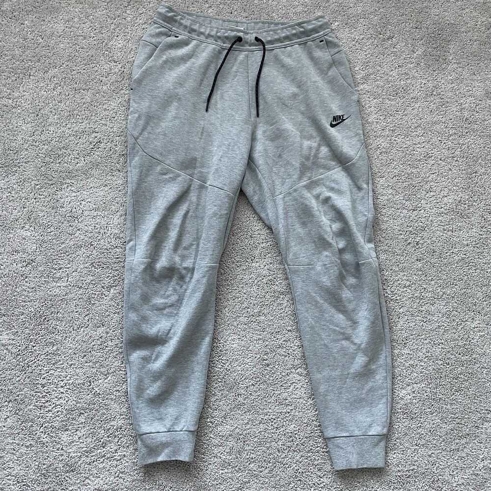 Nike Tech Fleece Jogger Pants Mens Medium Gray Slim Tapered CU4495-063